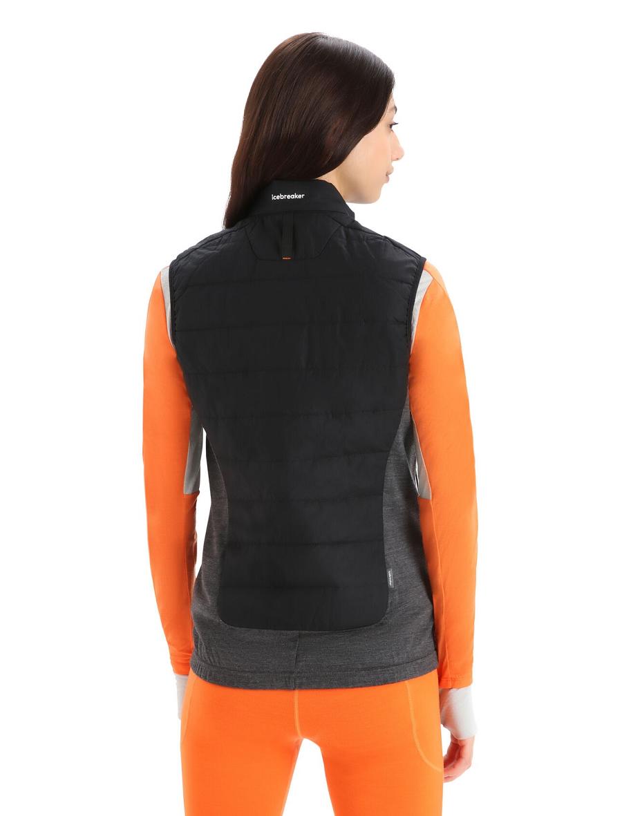 Black / Jet Heather Icebreaker MerinoLoft™ Women's Vest | AU 1557LISH